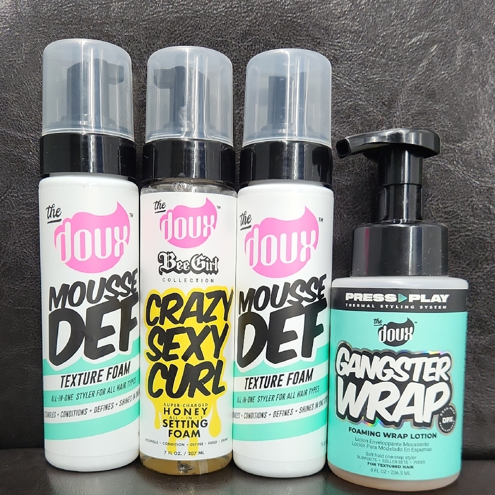 The Doux Hair Styling Foam and Mousse Bundle